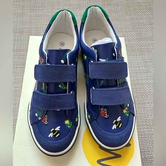 Mini Boden Bugs Leather Low Top size 3 (35 European) - Picture 3 of 6
